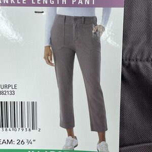 32 Degrees Women's XL Ankle Length Pant Purple e0177